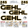 Image of Fits GEHL Z45 GEN:2 Decal Kit Compact Excavator