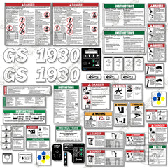 Fits Genie GS 1930 Decal Kit Scissor Lift