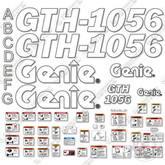 Fits Genie GTH 1056 Telescopic Fork Lift Decal Kit