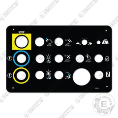 Fits Genie TZ50 Platform Control Decal 82881