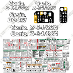 Fits Genie Z34/22N Decal Kit Boom Lift (2010 Model)