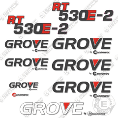 Fits GROVE RT530E2 CRANE DECAL KIT