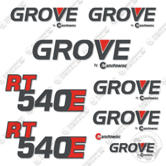 Fits GROVE RT540E CRANE DECAL KIT