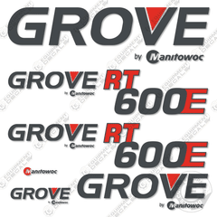 Fits GROVE RT600E CRANE DECAL KIT