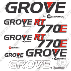 Fits GROVE RT770E CRANE DECAL KIT