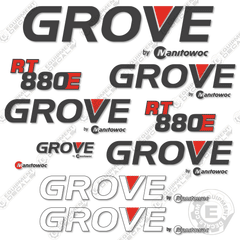 Fits GROVE RT880E CRANE DECAL KIT