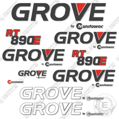 Fits GROVE RT890E CRANE DECAL KIT