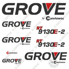 Fits GROVE RT9130E-2 CRANE DECAL KIT