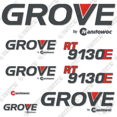 Fits GROVE RT9130E CRANE DECAL KIT