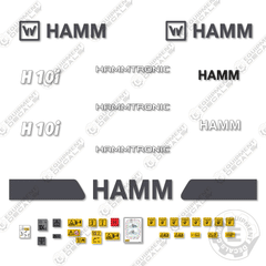 Fits HAMM H10i Decal Kit Soil Compactor Roller