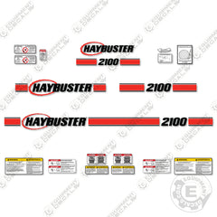Fits Haybuster 2100 Decal Kit Hay Processor