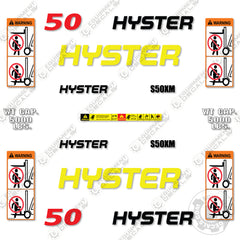 Fits Hyster 50 Decal Kit Forklift