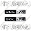 Image of Hyundai 30L-7A Decal Kit Forklift - Aftermarket Kit