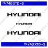 Image of Hyundai HL740XTD-3 Decal Kit Wheel Loader - Aftermarket Kit