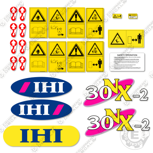 Fits IHI 30NX-2 Decal Kit Mini Excavator