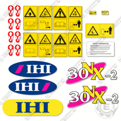 Fits IHI 30NX-2 Decal Kit Mini Excavator