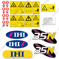 Fits IHI 35N Decal Kit Mini Excavator