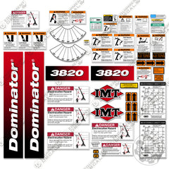 Fits IMT Crane Truck 3820 Series Decal Package (Newer Style)