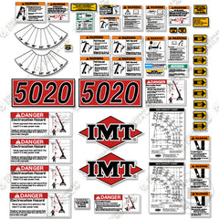 Fits IMT 5020 decal Kit Crane Truck Full Safety