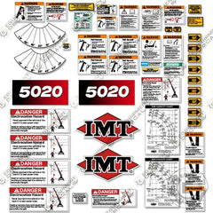 Fits IMT 5020 decal Kit Crane Truck Full Safety (New Style)