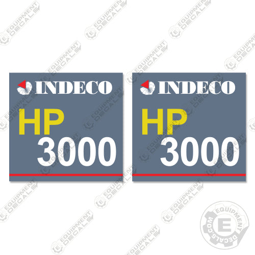 Fits Indeco HP3000 Decal Kit Hydraulic Hammer