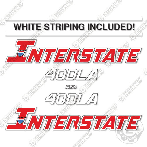 Fits Interstate 40DLA Decal Kit (Set of 2)