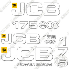 Fits JCB 175 Decals Kit Skid Steer