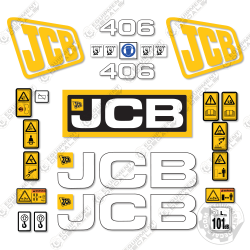 Fits JCB 406 Decal Kit Wheel Loader