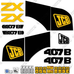 Fits JCB 407B Decal Kit Wheel Loader