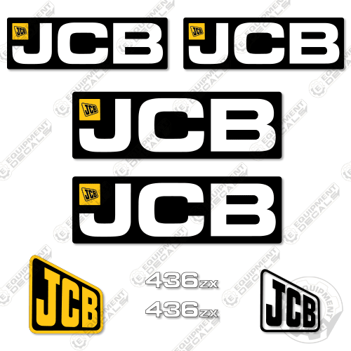 Fits JCB 436ZX Decal Kit Wheel Loader
