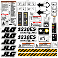 Fits JLG 1230ES Decal Kit Vertical Mast Lift