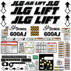 Fits JLG 600AJ Decal Kit Boom Lift