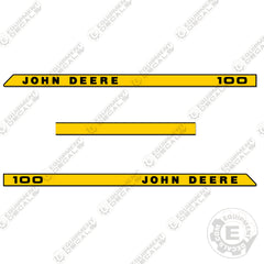 Fits John Deere 100 Riding Mower Decal Kit