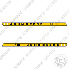 Fits John Deere 112 Riding Mower Decal Kit