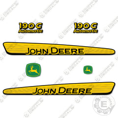 Fits John Deere 190C Decal Kit Riding Mower