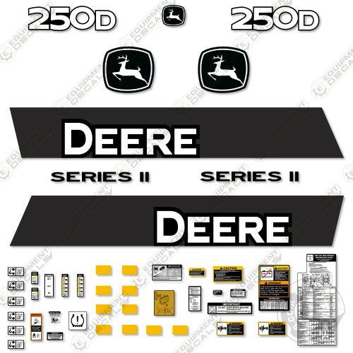 Fits John Deere 250D Decal Kit Articulated Dump Truck (Series 2)