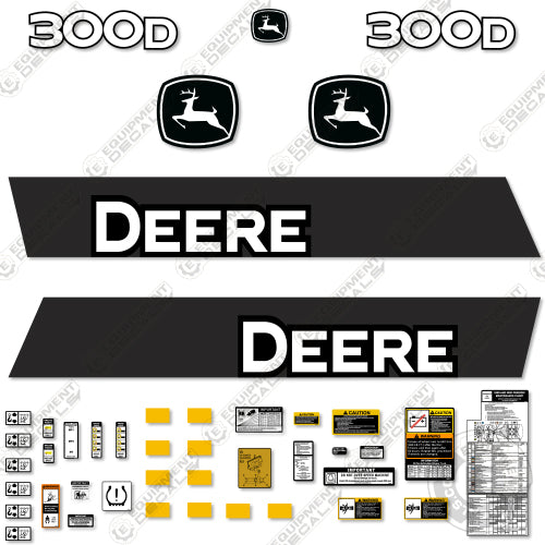 Fits John Deere 300D Decal Kit Articulated Dump Truck