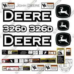 Fits John Deere 326D Skid Steer Decal Kit