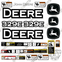 Fits John Deere 329E Skid Steer Decal Kit