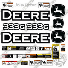 Fits John Deere 333G Decal Kit Skid Steer - Pre 2020 Version!