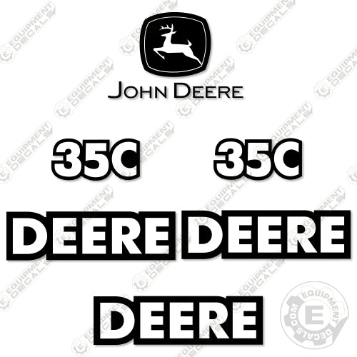 Fits John Deere 35C Decal Kit Mini Excavator