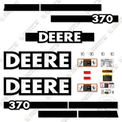 Fits John Deere 370 Decal kit Excavator