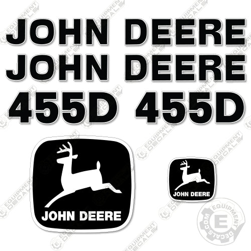 Fits John Deere 455D Decal Kit Crawler Loader