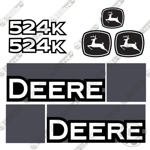 Fits John Deere 524K Decal Kit Wheel Loader