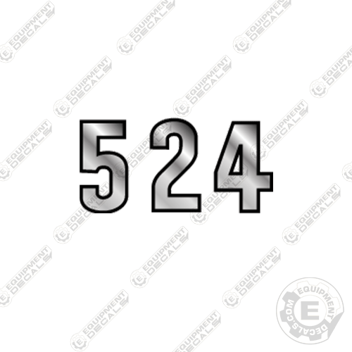 Fits John Deere 524 Decal Kit Tiller
