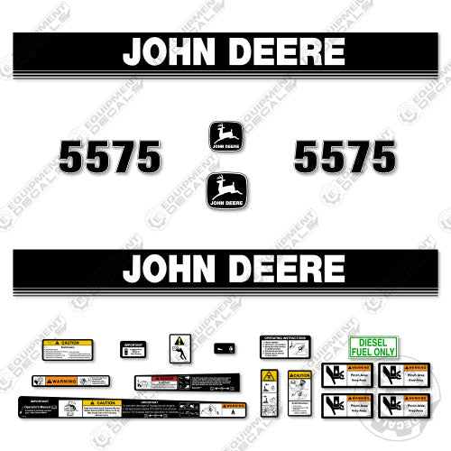 Fits John Deere 5575 Decal Kit Skid Steer