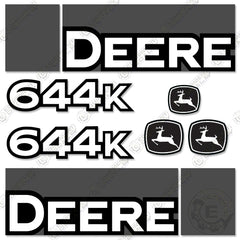 Fits John Deere 644K Wheel Loader Decal Kit