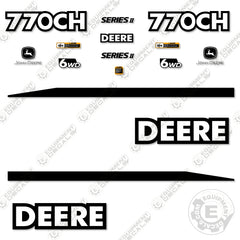 Fits John Deere 770CH Series II Decal Kit Motor Grader - Scraper