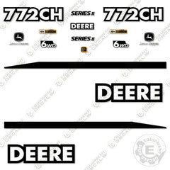 Fits John Deere 772CH Series II Decal Kit Motor Grader - Scraper