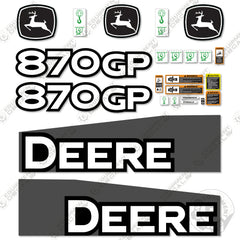 Fits John Deere 870GP Decal Kit Motor Grader (2014-2019) - Scraper